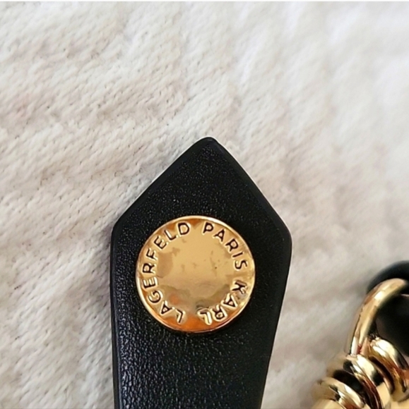 KARL LAGERFELD PARIS BLACK WRISTLET - Picture 8 of 8